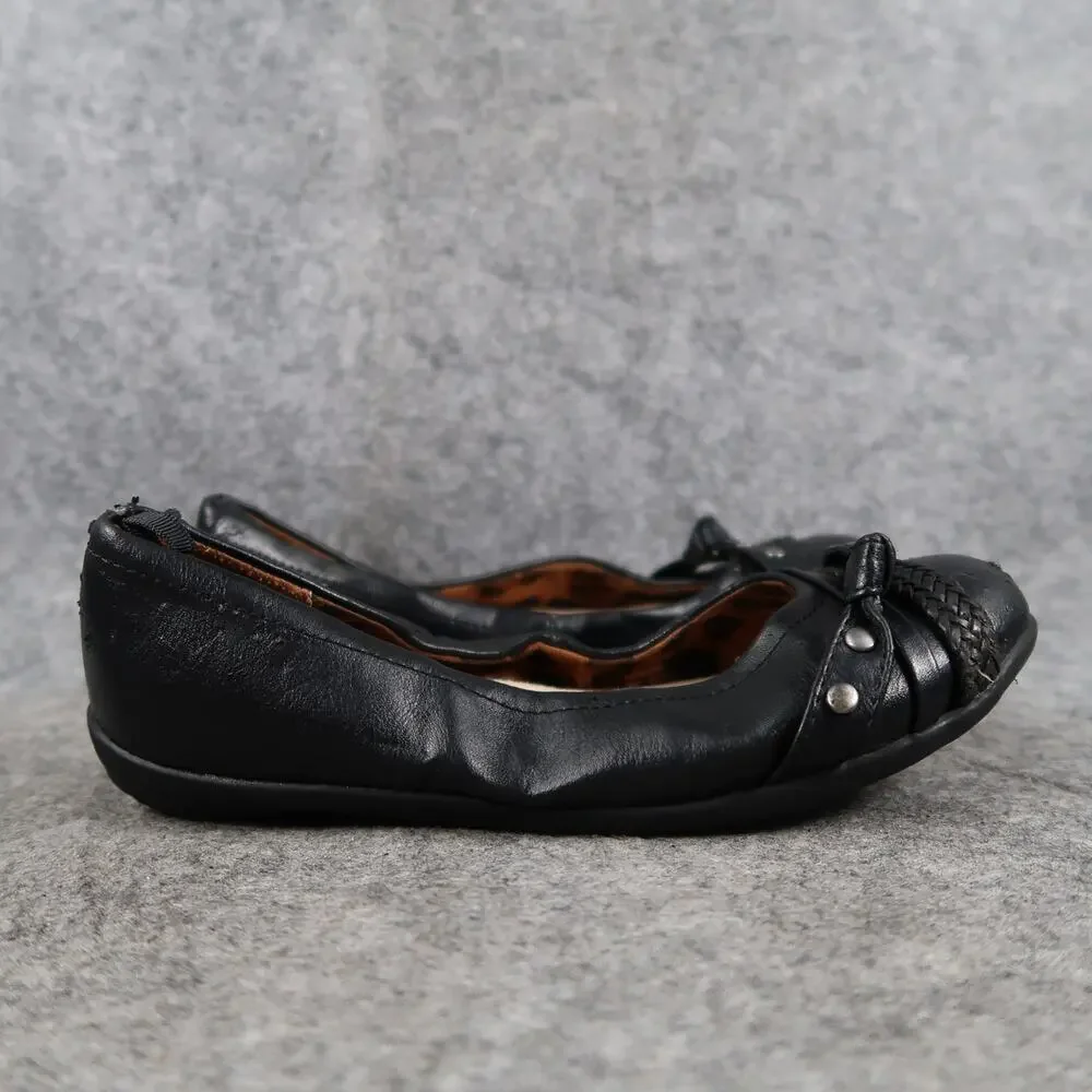 Faded Glory Shoes Kid 13 Ballet Flat Slip On Round Toe Girl Stretch Casual Black